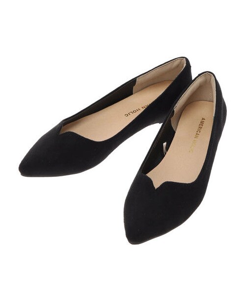 AMERICAN HOLIC(アメリカンホリック)の「フラットポインテッドパンプス(シューズ・ブラック/レッド/グレーベージュ/マスタード/カーキ/ライトブルー/ネイビー/パープル・S/M/L)」の7枚目の写真