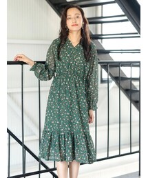 E hyphen world gallery | 花柄カシュクールワンピース(ワンピース/ドレス)