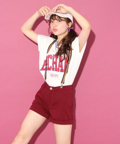 repipi armario（レピピ アルマリオ）の「サスペンダーツキショート
