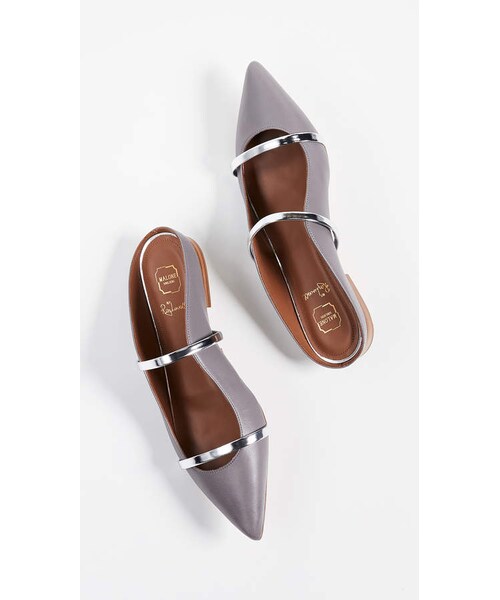 Malone Souliers（マローン・スリアーズ）の「Malone Souliers Maureen Flat Mules（シューズ・レディース・Silver・35/36/36.5/37/37.5/38.5/39/39.5/40/41）」の6枚目の写真