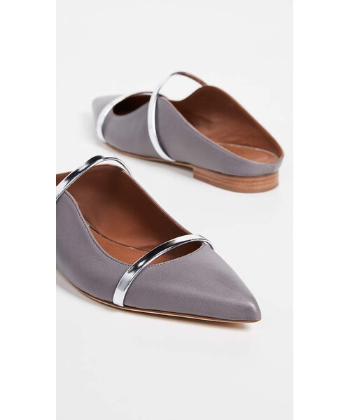 Malone Souliers（マローン・スリアーズ）の「Malone Souliers Maureen Flat Mules（シューズ・レディース・Silver・35/36/36.5/37/37.5/38.5/39/39.5/40/41）」の3枚目の写真