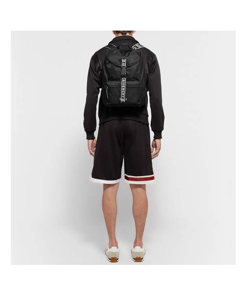 GIVENCHY（ジバンシイ）の「Givenchy Leather-Trimmed Nylon Backpack（バックパック/リュック・メンズ・Black・One Size）」の2枚目の写真