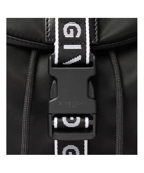 GIVENCHY（ジバンシイ）の「Givenchy Leather-Trimmed Nylon Backpack（バックパック/リュック・メンズ・Black・One Size）」の5枚目の写真