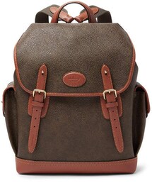 希少　MULBERRY　マルベリー　リュック　オールレザー　大容量　キャメル Mulberry（マルベリー）の「Mulberry Heritage Leather-Trimmed Pebble