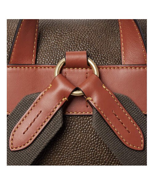 希少　MULBERRY　マルベリー　リュック　オールレザー　大容量　キャメル Mulberry（マルベリー）の「Mulberry Heritage Leather-Trimmed