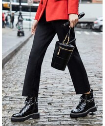 BALMAIN バルマン フラット ブーツ BALMAIN（バルマン）ブーツ 黒 サイズ:EU38(24.5cm位