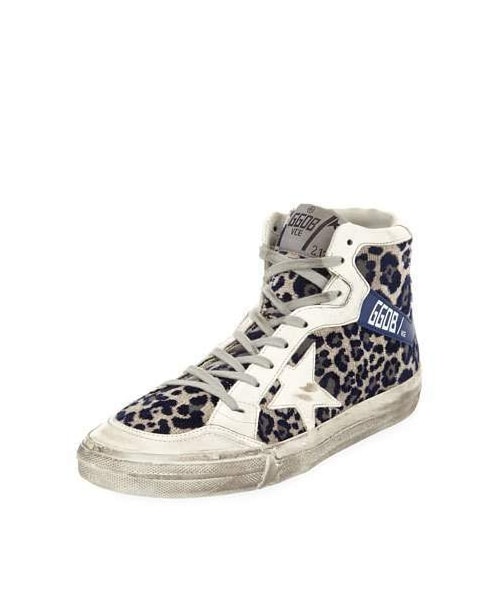 animal print high top sneakers