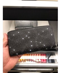 5/19までお値下げ　COACH 星柄 ブラック 長財布 COACH 星柄 ブラック 長財布 - メルカリ