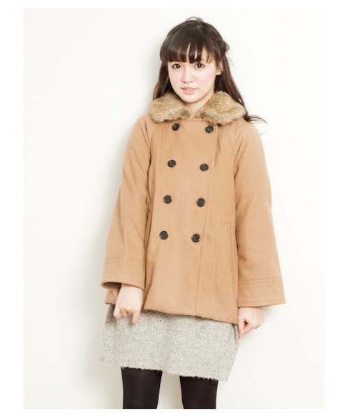 earth music&ecology(アースミュージックアンドエコロジー)の「【Special Price】ミディPコート(コート ・レディース・ダークブル/グレー/キャメル/ブラック・M/S)」の3枚目の写真