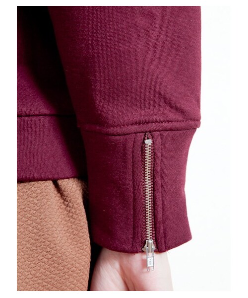 E hyphen world gallery（イーハイフンワールドギャラリー）の「【Special Price】ロゴプリントスウェットトップス（カットソー・レディース・ネイビー/ダークレッド/杢グレー/杢ホワイト・F）」の9枚目の写真