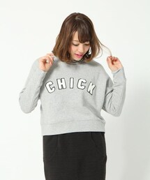 Heather | カラーワッペンロゴウラケトップス(トップス)