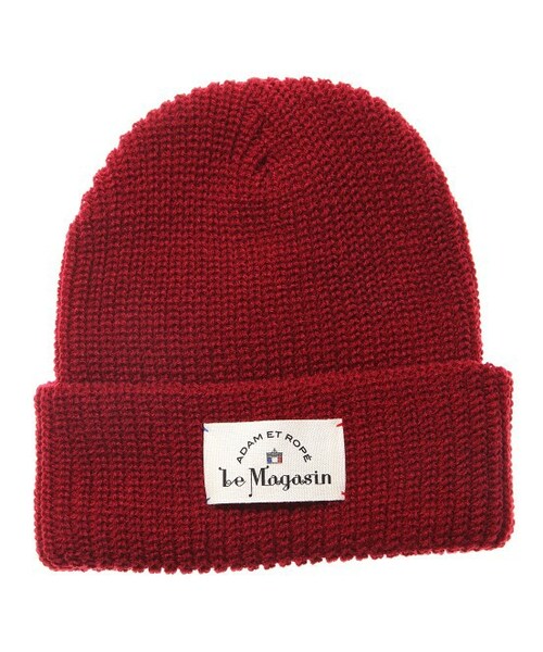 Adam et Rope' Le Magasin(アダムエロペルマガザン)の「ニット帽(帽子・グレー/イエロー/ワイン/ブルー・F)」の6枚目の写真