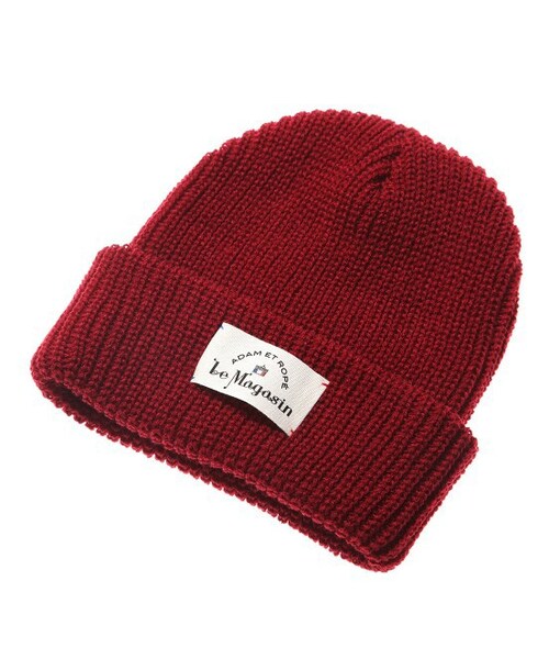 Adam et Rope' Le Magasin(アダムエロペルマガザン)の「ニット帽(帽子・グレー/イエロー/ワイン/ブルー・F)」の5枚目の写真