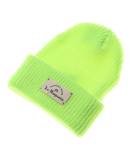 Adam et Rope' Le Magasin(アダムエロペルマガザン)の「ニット帽(帽子・グレー/イエロー/ワイン/ブルー・F)」の3枚目の写真