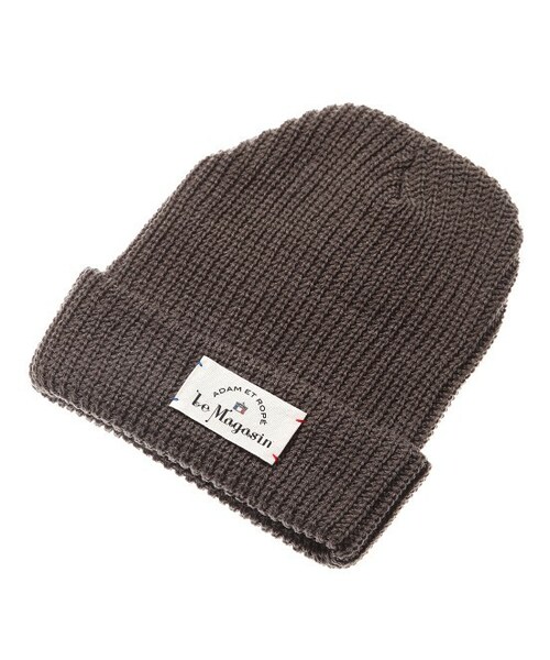 Adam et Rope' Le Magasin(アダムエロペルマガザン)の「ニット帽(帽子・グレー/イエロー/ワイン/ブルー・F)」の1枚目の写真