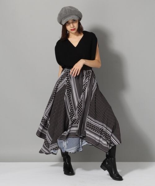 JEANASIS（ジーナシス）の「14GガーターフレンチVSS（トップス・ブラック()/アイボリー()/ブラウン()）」の4枚目の写真