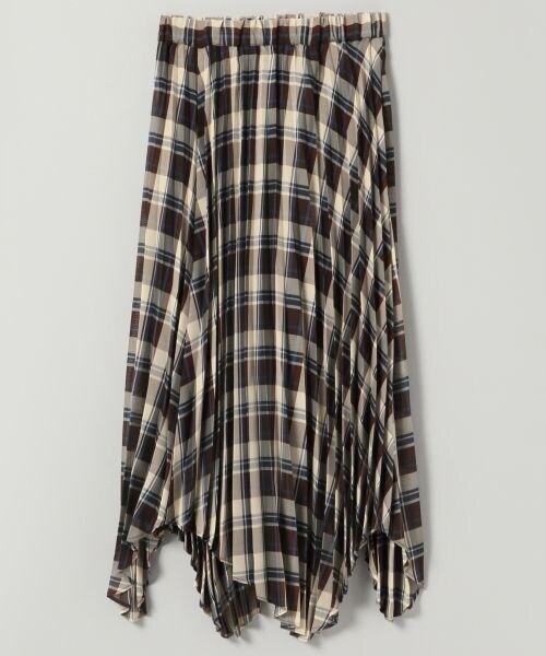 JEANASIS(ジーナシス)の「チェックプリーツスカート(スカート・ベージュ系その他()/ブラウン系その他())」の2枚目の写真