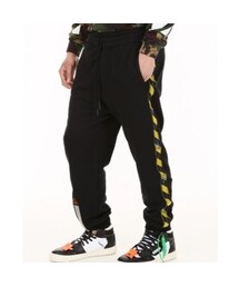 off-white パンツ　紐の金具無し off white（オフホワイト）の「OFF WHITE スエットパンツ サイド