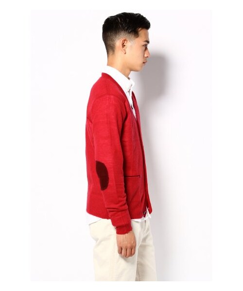 B.C STOCK（ベーセーストック）の「パッチロールカーデ（カーディガン・メンズ・グレー/ピンク/ブルー・38/40/42）」の5枚目の写真