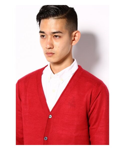 B.C STOCK（ベーセーストック）の「パッチロールカーデ（カーディガン・メンズ・グレー/ピンク/ブルー・38/40/42）」の7枚目の写真