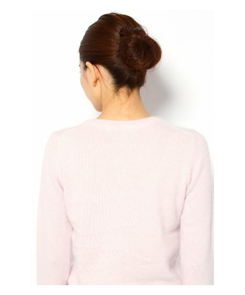 SLOBE IENA(スローブイエナ)の「アンゴラミンク加工ニットカーディガン(カーディガン・レディース・ブラック/グリーン/パープル B/ナチュラル・フリー)」の9枚目の写真