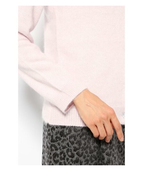 SLOBE IENA(スローブイエナ)の「アンゴラミンク加工ニットカーディガン(カーディガン・レディース・ブラック/グリーン/パープル B/ナチュラル・フリー)」の10枚目の写真