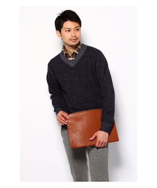 417 EDIFICE（フォーワンセブンエディフィス）の「PUレザードキュメントケース（その他バッグ・メンズ・ネイビー/レッド/ブラック/グリーン/ブラウン/ブラウン B・フリー）」の16枚目の写真