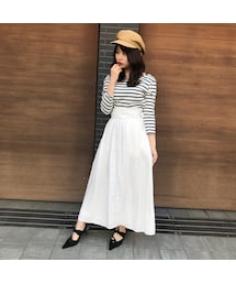 ADIRA | pearl border TP(Tシャツ/カットソー)