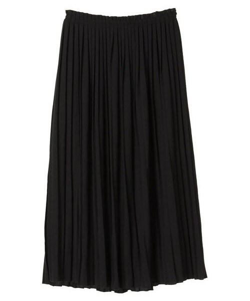 earth music&ecology（アースミュージックアンドエコロジー）の「・すきな丈プリーツスカート(ミモレ)（スカート・ブラック/ボルドー/マスタード/ネイビー/ダークグリーン/ピンクベージュ/ドット/フラワー・F）」の6枚目の写真