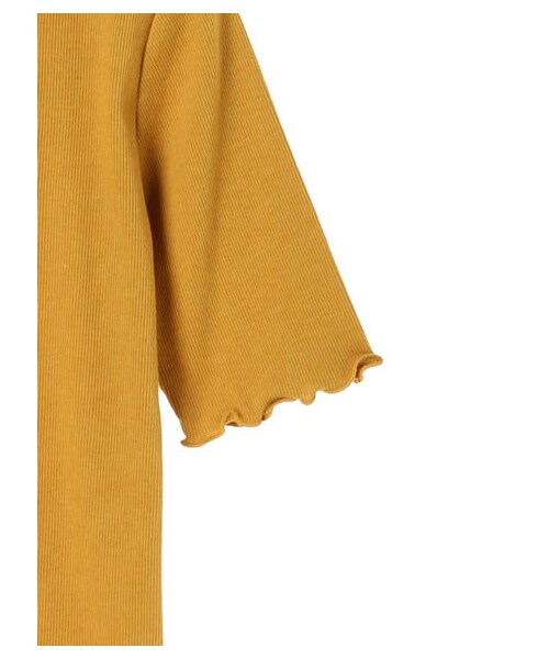 earth music&ecology（アースミュージックアンドエコロジー）の「・メロウリブ5分袖カットソー（トップス・アイボリー/杢ライトグレー/ブラック/ダークピンク/マスタード/ネイビー/マルチ/ダークグリーン・S/M）」の11枚目の写真