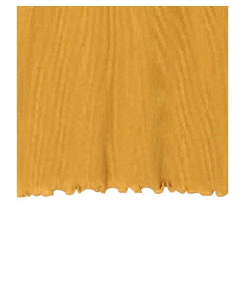 earth music&ecology（アースミュージックアンドエコロジー）の「・メロウリブ5分袖カットソー（トップス・アイボリー/杢ライトグレー/ブラック/ダークピンク/マスタード/ネイビー/マルチ/ダークグリーン・S/M）」の12枚目の写真