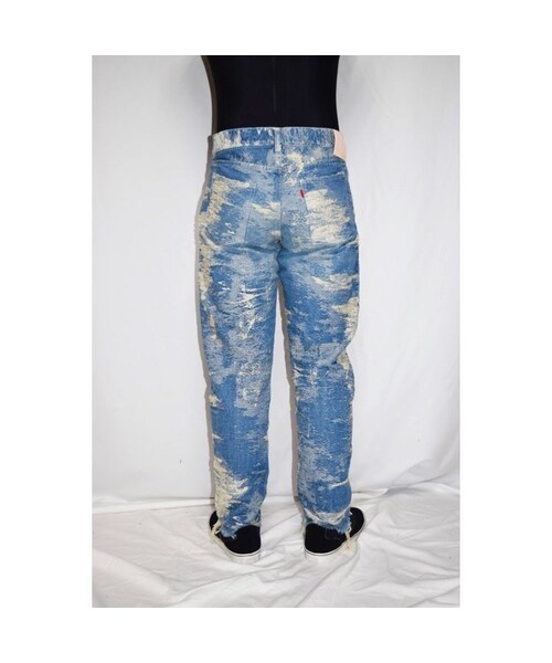 TAAKK（ターク）の「TAAKK : CONTRAST DENIM JACQUARD PANTS（デニム 