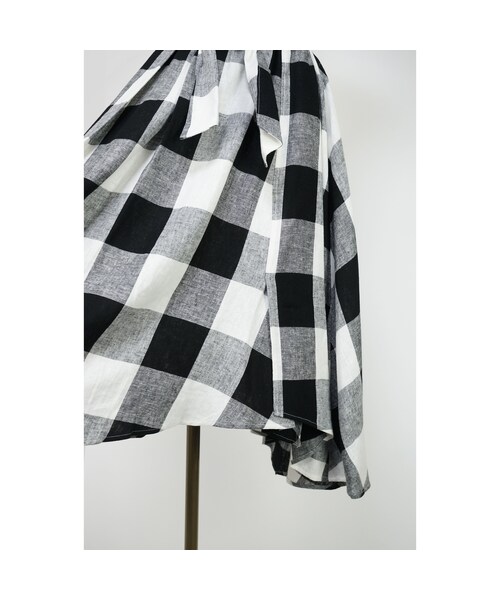 TEVALT(ヴァレット)の「Titilate Valet ビッグチェック ランダムヘム スカート〔67687〕(スカート・レディース・その他)」の9枚目の写真