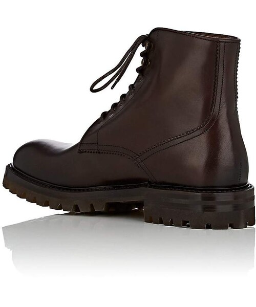 BARNEYS NEWYORK(バーニーズニューヨーク)の「Barneys New York Men's Leather Lace-Up Ankle Boots(ブーツ・メンズ・BROWN・8 M/9 M/12 M/8.5 M/7 M)」の2枚目の写真