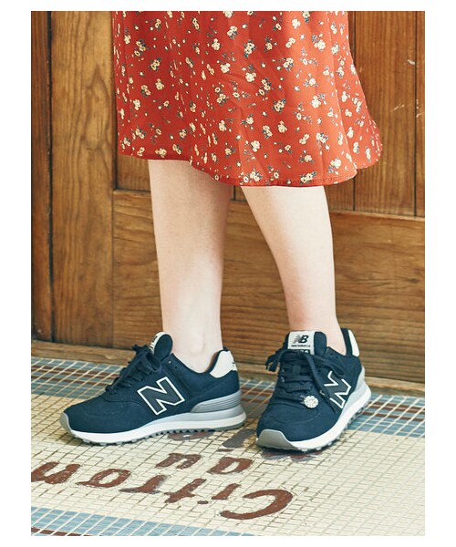 earth music&ecology(アースミュージックアンドエコロジー)の「≪予約商品≫newbalance×earth WL574(シューズ・アイボリー/ブラック・23cm/5cm/24cm/25cm)」の3枚目の写真