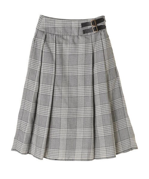 earth music&ecology(アースミュージックアンドエコロジー)の「チェックキルトスカート(スカート・ブラック/レッド/ブラウン/グリーン・S/M)」の6枚目の写真