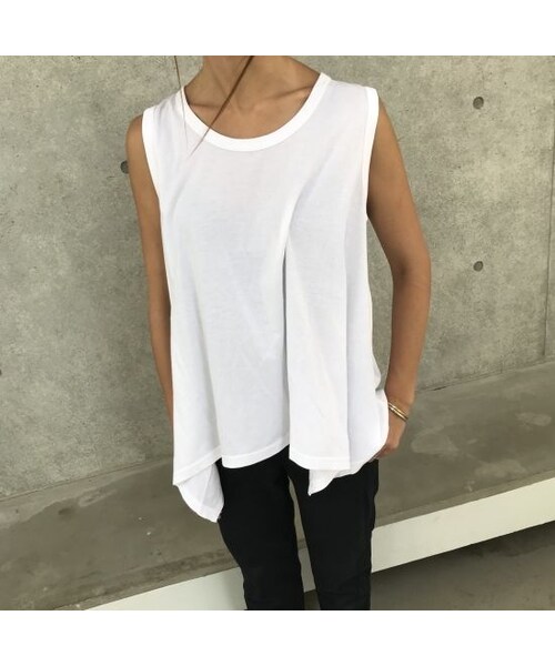 copine（コピン）の「シンプル綿レーヨン裾フレアタンクトップ (2color)【クリックポスト対象商品】（Tシャツ/カットソー・レディース・その他）」の13枚目の写真