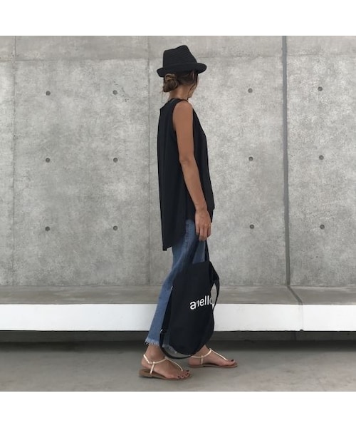 copine（コピン）の「シンプル綿レーヨン裾フレアタンクトップ (2color)【クリックポスト対象商品】（Tシャツ/カットソー・レディース・その他）」の11枚目の写真