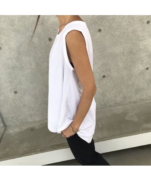 copine（コピン）の「シンプル綿レーヨン裾フレアタンクトップ (2color)【クリックポスト対象商品】（Tシャツ/カットソー・レディース・その他）」の14枚目の写真