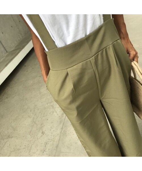 copine（コピン）の「バッグリボンワイドサロペット(2color)【クリックポスト対象商品】（サロペット/オーバーオール・レディース・その他）」の15枚目の写真