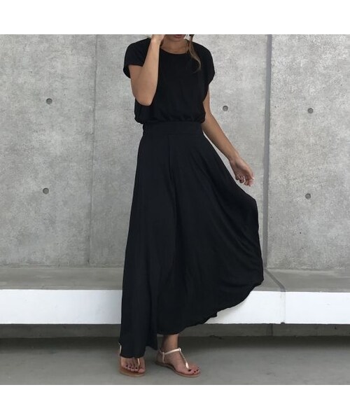 copine（コピン）の「ゆるてろ素材！背中VネックフレンチスリーブロングTシャツ(3color)【クリックポスト対象商品】（Tシャツ/カットソー・レディース・その他）」の14枚目の写真