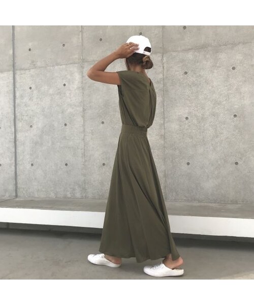 copine（コピン）の「ゆるてろ素材！フレアマキシスカート/ロングスカート(3color)【クリックポスト対象商品】（スカート・レディース・その他）」の9枚目の写真