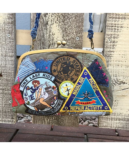 Stores Jp ストアーズドットジェーピー の ミリタリー解体リメイクワッペンガマ口ショルダー ショルダーバッグ Wear