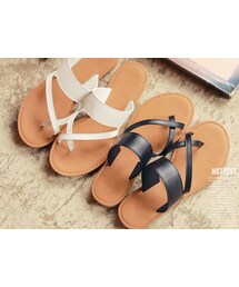 HOTPING | ベーシッククロスストラップサンダル(サンダル)