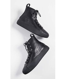 d*4様 【レア】Y-3 BASHYO Ⅱ スニーカー 黒 レザー ロゴ刺繍 2 d*4様 【レア】Y-3 BASHYO Ⅱ スニーカー 黒 レザー ロゴ刺繍 2