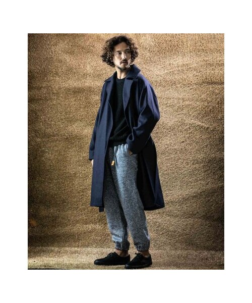URBAN RESEARCH ROSSO WOMEN（アーバンリサーチ　ロッソ）の「【予約】スーパー100'sメルトンオーバーコート（ジャケット/アウター・メンズ・NAVY/GRAY・S/M/L/XL）」の6枚目の写真