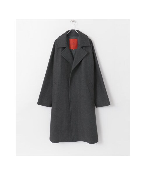 URBAN RESEARCH ROSSO WOMEN（アーバンリサーチ　ロッソ）の「【予約】スーパー100'sメルトンオーバーコート（ジャケット/アウター・メンズ・NAVY/GRAY・S/M/L/XL）」の14枚目の写真