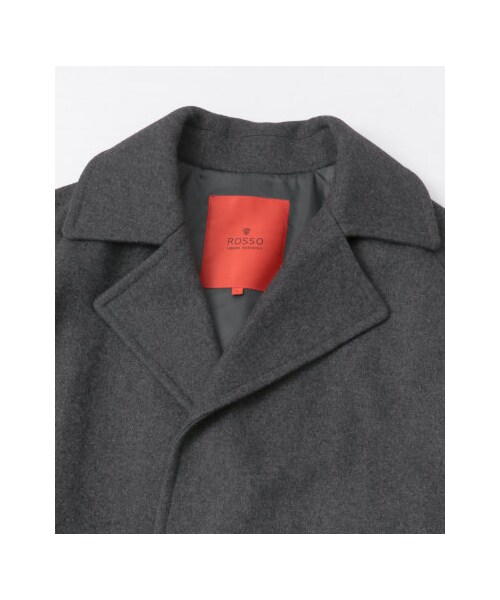 URBAN RESEARCH ROSSO WOMEN（アーバンリサーチ　ロッソ）の「【予約】スーパー100'sメルトンオーバーコート（ジャケット/アウター・メンズ・NAVY/GRAY・S/M/L/XL）」の15枚目の写真
