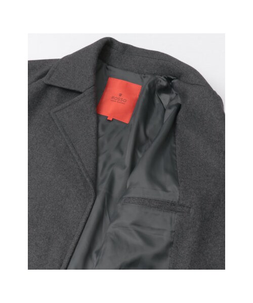 URBAN RESEARCH ROSSO WOMEN（アーバンリサーチ　ロッソ）の「【予約】スーパー100'sメルトンオーバーコート（ジャケット/アウター・メンズ・NAVY/GRAY・S/M/L/XL）」の18枚目の写真