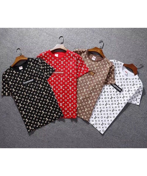Moschino モスキーノ の Supreme シュプリーム ルイヴィトン Louis Vuitton Tシャツ 半袖 Tee Mio0 Tシャツ カットソー Wear